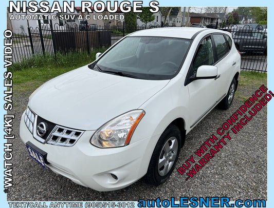 2012 Nissan Rogue S -SUV Auto Loaded 169,KM -Warranty!