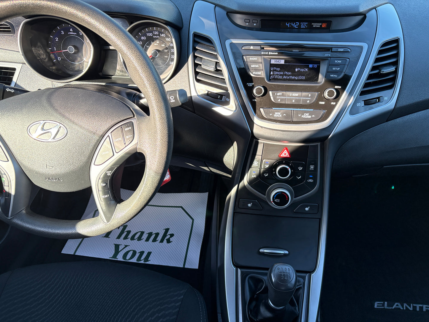 2015 Hyundai Elantra GL -6SPD A/C Loaded 167,KM -Warranty!
