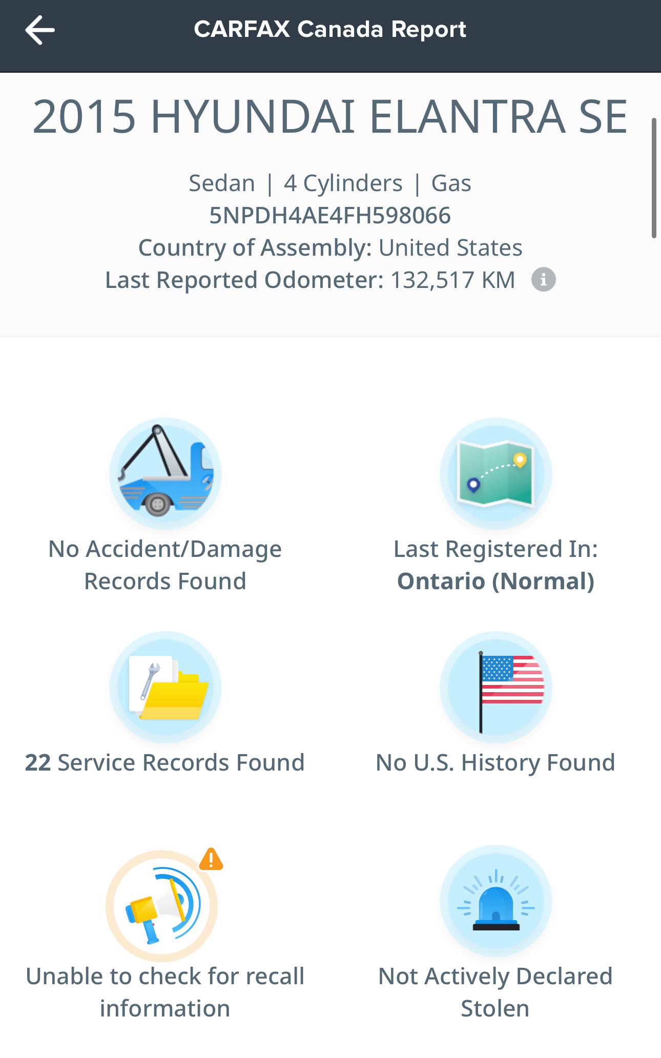 2015 Hyundai Elantra GL -Auto Loaded 165,KM -Warranty!