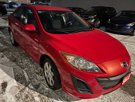 2011 Mazda Mazda3 GX -Manual 5spd. A/C Loaded 146,KM -Warranty!