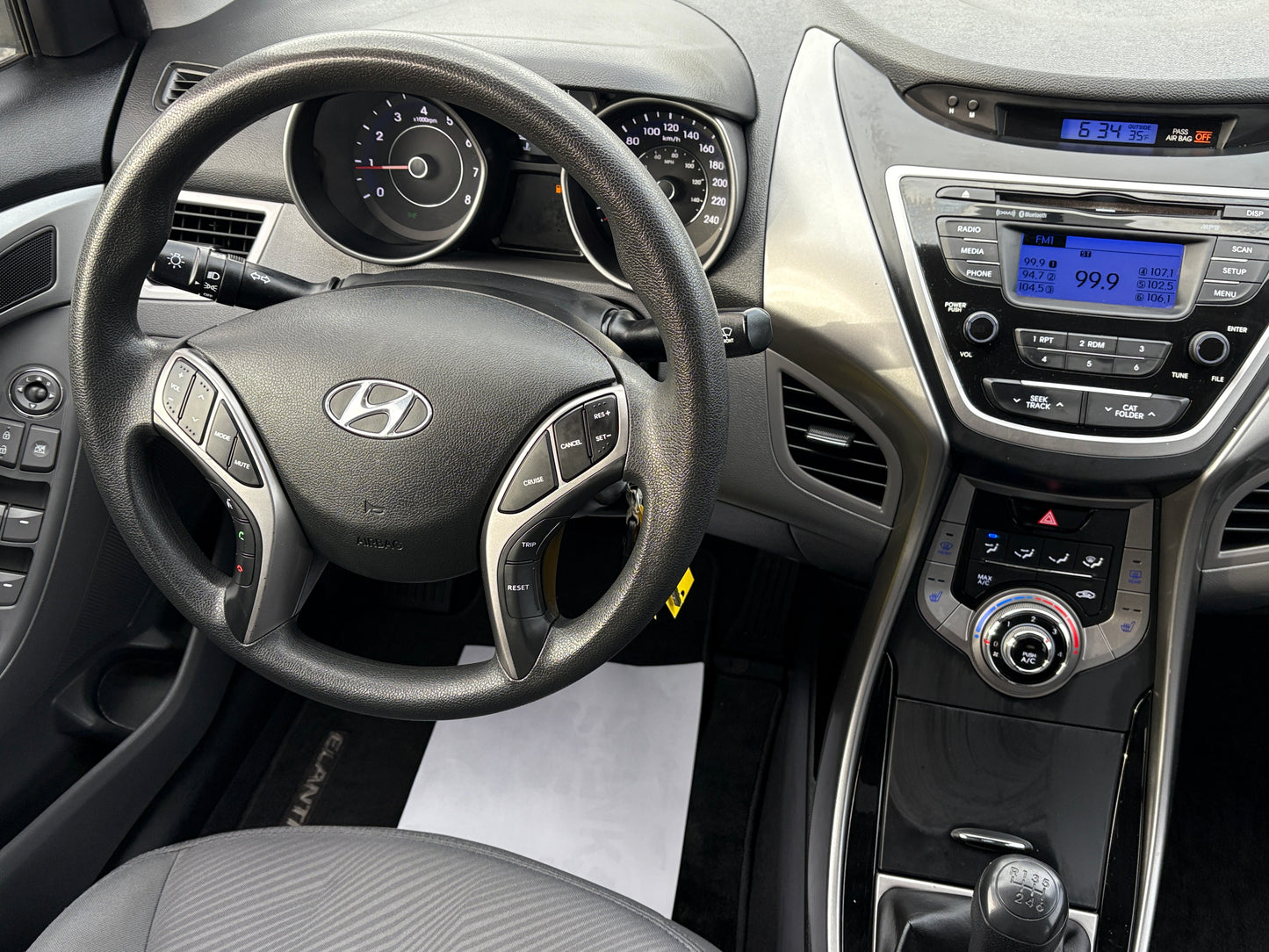 2013 Hyundai Elantra GLS -Manual 6spd Loaded 136,KM -Warranty!
